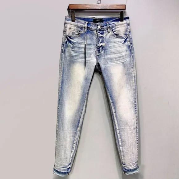 Amiri Simple Design Blue Jeans