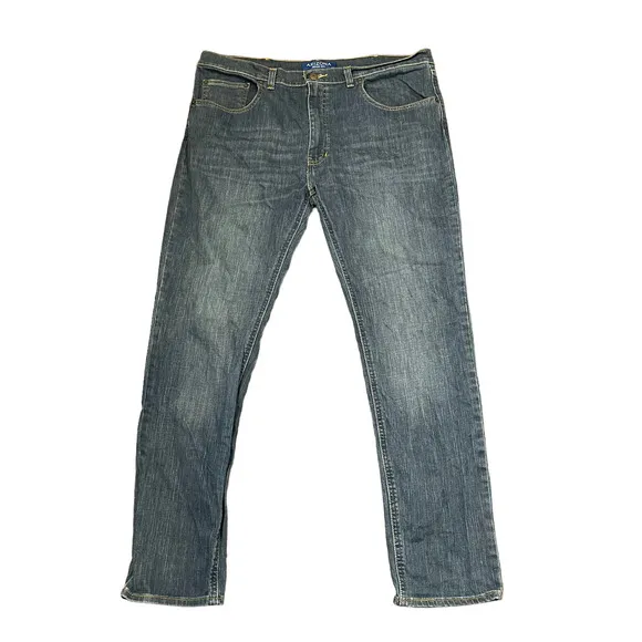 Arizona Jean Co. Jeans Size 38X32 Flex Skinny Denim Blue Mens Stretch Blend