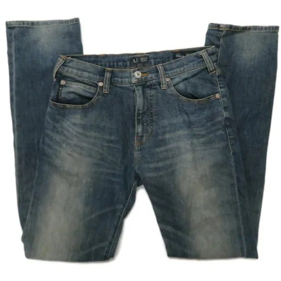 Armani Jeans Denim Jeans Mens 31 x 33 Classic Wash