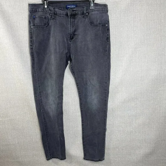 Articles Of Society Jeans Men Size 38 Gray Slim Dylan Straight Leg Denim