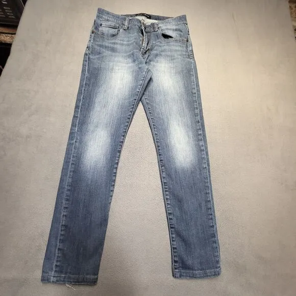 Articles Of Society Jeans Mens 31x29 Blue Slim Dylan Distressed Denim