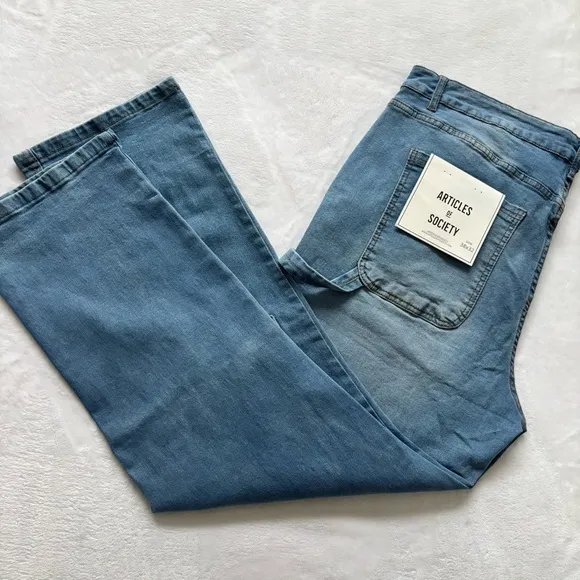 ARTICLES OF SOCIETY Men's Painter Denim Pants with Knee Patches--38x32
              
      NWT