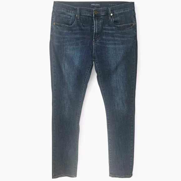 Articles Of Society‎ Jeans Size 38 x 32 Slim Dylan Stretchy Dark Wash Blue Denim