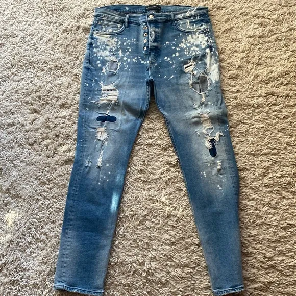 Art Meets Chaos by Donwan Harrell Size 40 Men’s Jeans