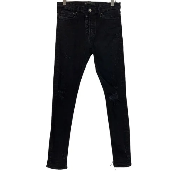 ARTMEETSCHAOS State St. Distressed Sing Sing Slim Leg Jeans Size 33