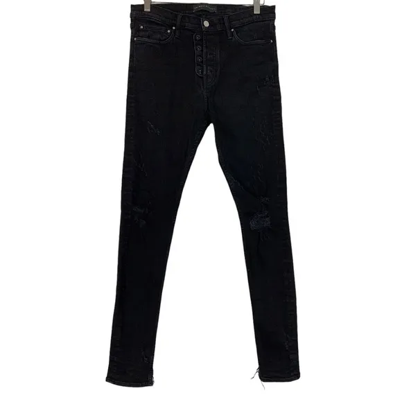 ARTMEETSCHAOS State St. Distressed Sing Sing Slim Leg Jeans Size 33