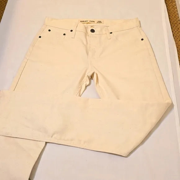 Asbury Park skinny cream denim jeans size 32