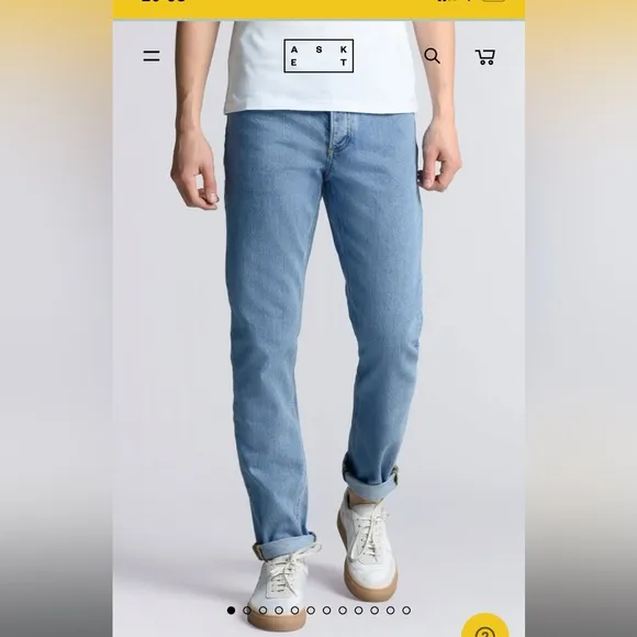 ASKET The Washed Denim Jean 33 x 30