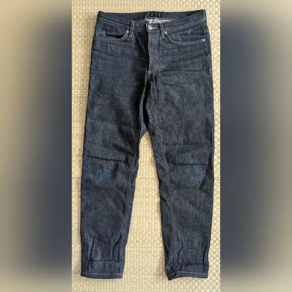 ASKET Raw Denim Regular Jeans Men's Size 31 x 30 Made in Italy