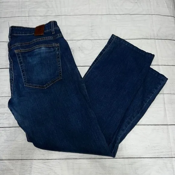 Aviator Jeans USA Men’s Stretch Straight Fit Denim Jeans Dark Wash sz 32 READ