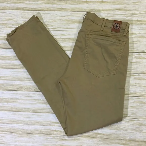 Aviator mens 40x34 straight fit khaki tan casual denim jeans EUC