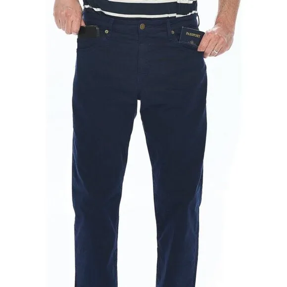 Aviator USA Best Travel Jeans Straight Leg Navy Men's Size 42