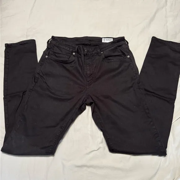 Aviator Black Slim Fit Jeans Modern Style sz 33