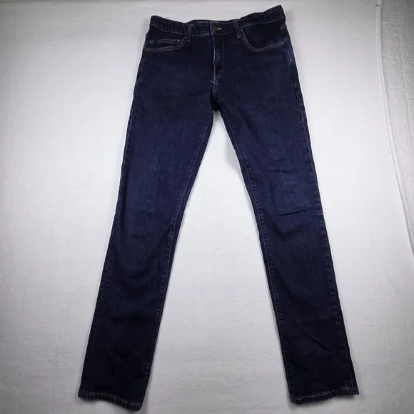 Aviator Men's Best Travel Jeans Dark 33x33 Indigo Stretch USA Tailored  Commuter