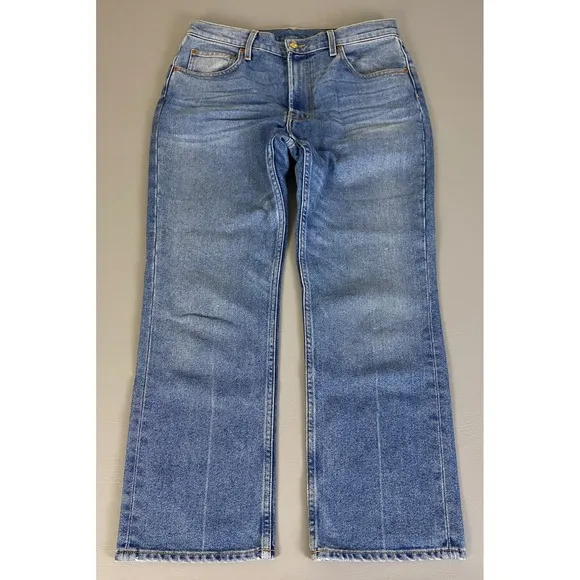 B Sides Field Kick Jeans Women's Size 31 Blue Wide Leg Denim Made USA