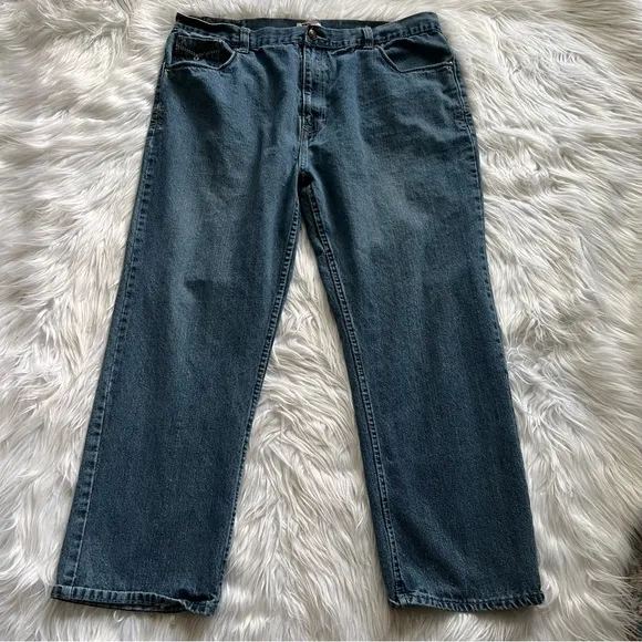 Phat Farm Jeans Mens Size 42x30  Skater Streetwear Grunge Baggy Medium Wash