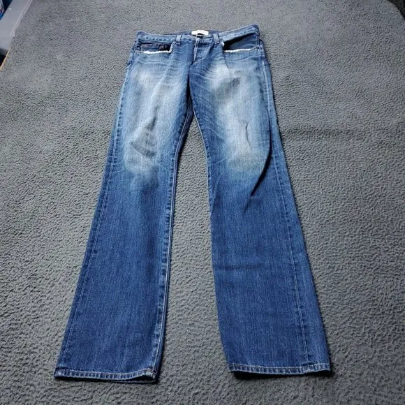Baldwin Henley Slim Leg Jeans Blue Cotton Pants Denim Mens Size 32 x35
