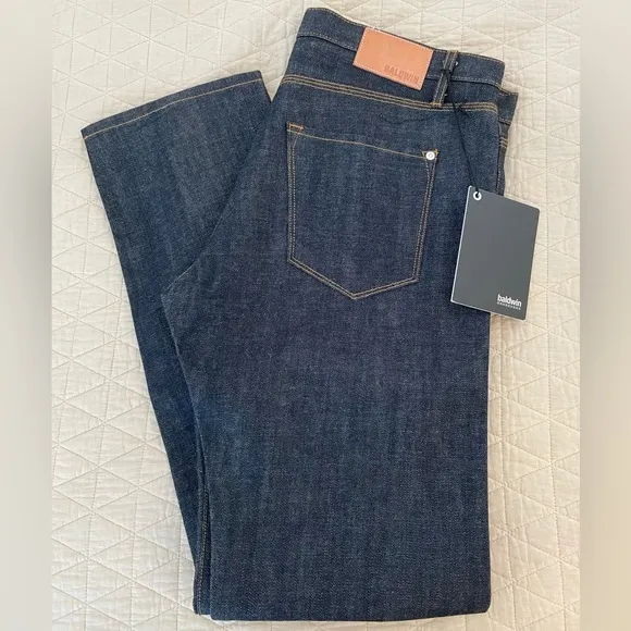 Baldwin Japanese Selvedge Raw Denim The Samuel Slim Straight Jean 38 NWT $265
          
      NWT