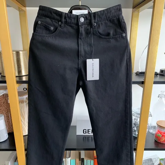 Balenciaga 20SS Black Straight Leg Jeans Size 29
          
      NWT