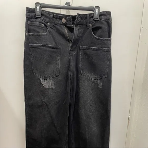 Balenciaga Patched Pockets Baggy Jeans Reverse Pockets Small