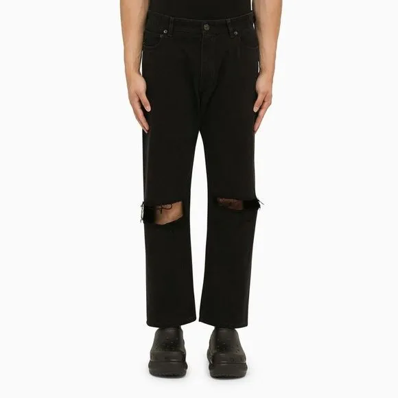 Balenciaga Black Cropped Jeans With Wear
          
      NWT