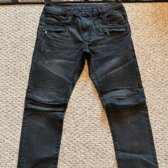 Mens Balmain Biker Jeans Size 32/32