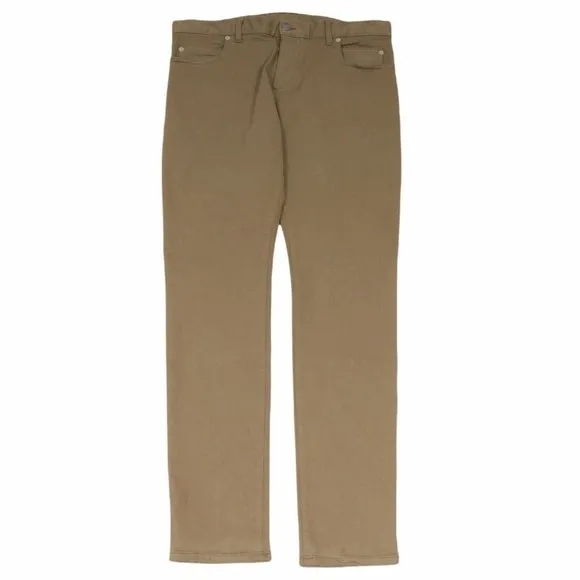 Balmain Mens Khaki Olive 5 Pocket Cotton Slim Denim Jeans Pants Trousers Size 33