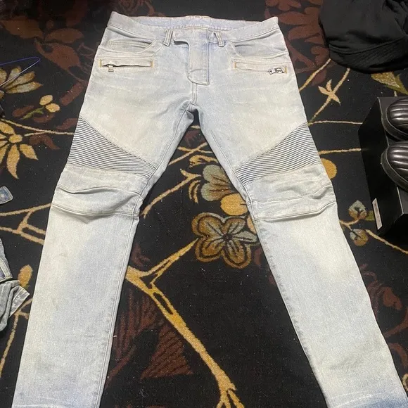 Balmain Dad Biker Denim