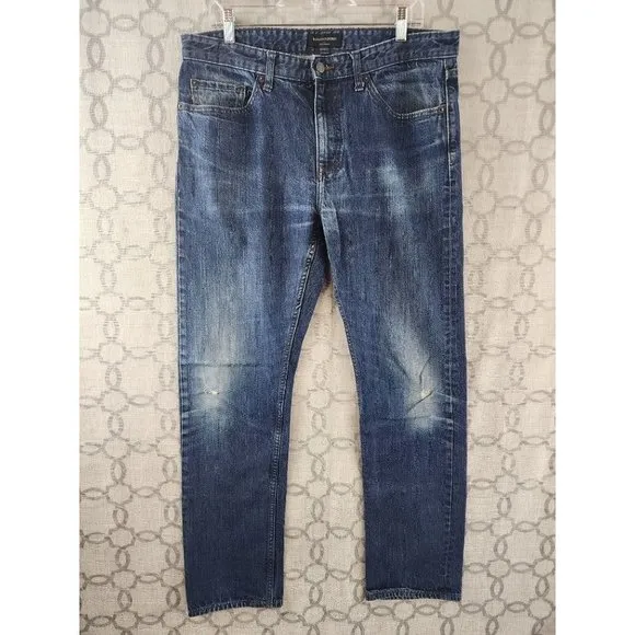Banana Republic Slim Straight Distressed Men's Jeans - 1014A/1.7