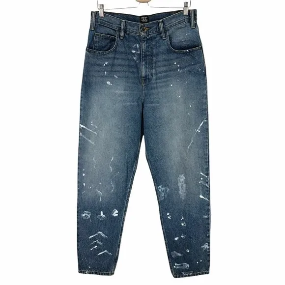 BDG Mens 32 x 32 Vintage Fit Jeans Painted Paint Splatter Baggy Tapered Denim