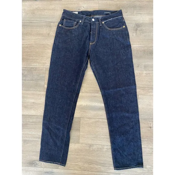 Benzak BDD B03 Mens 32X30 Tapered 13.5oz Dark Indigo Selvedge Made Japan Jeans