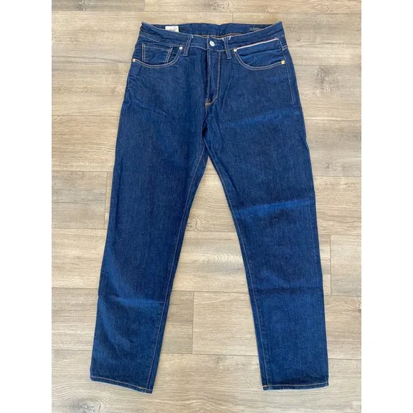 Benzak BDD B03 Mens 32X30 Tapered 13 oz Dark Indigo Selvedge Made Japan Jeans