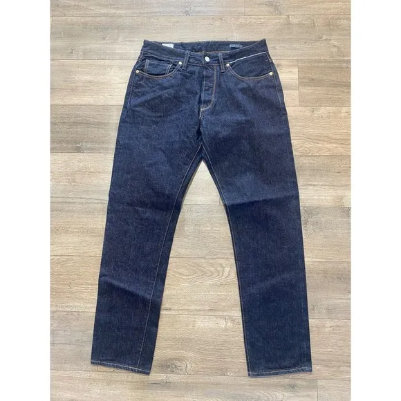 Benzak BDD B03 Mens 32X30 Tapered 13.5oz Dark Indigo Selvedge Denim Blue Jeans