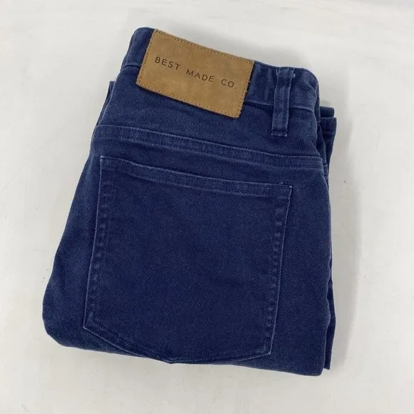Best Made Co.‎ Men's 30 Cotton Blend Navy Denim 5 Pocket Straight Leg Jeans