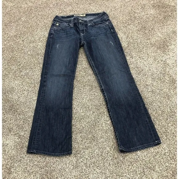 Big Star Jeans Women’s 28 L Hazel Curvy Fit Denim Medium Wash Bootcut Pockets F4