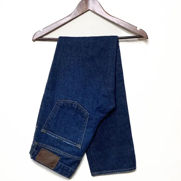 Big Star Mens Medium Wash Division Slim Straight Modern Fit Jeans