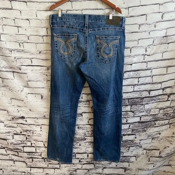 Big Star Voyager Straight Relaxed Jeans SZ 34 Buckle Exclusive