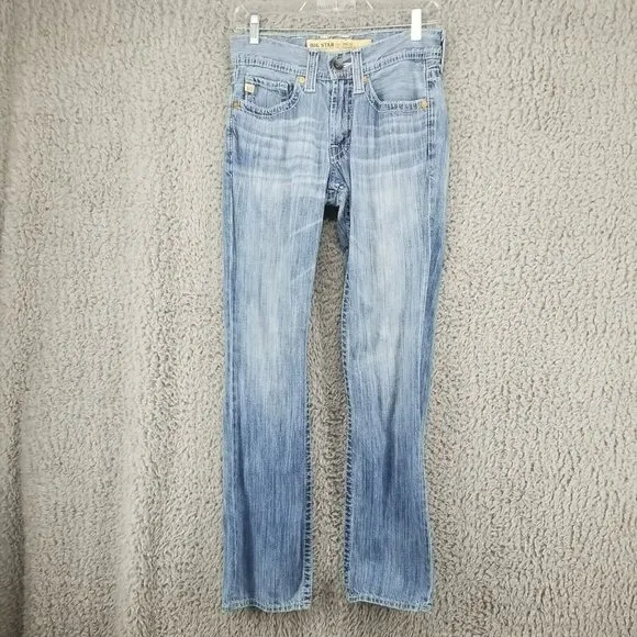 Big Star 27 Men's Union 100% Cotton Straight Leg Jeans