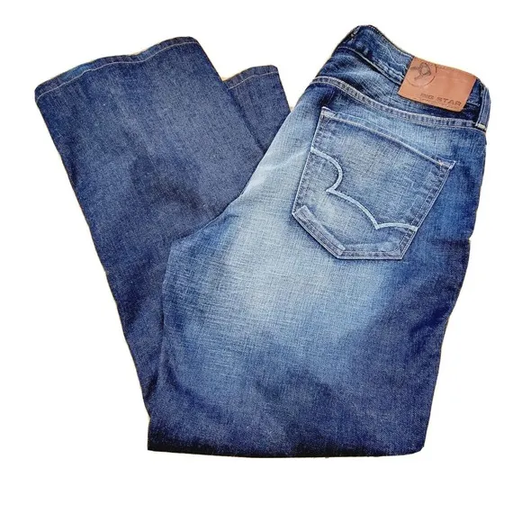 Big Star Jeans Mens 38 R Pioneer Boot (36.5 x 30.5) Medium Wash Blue