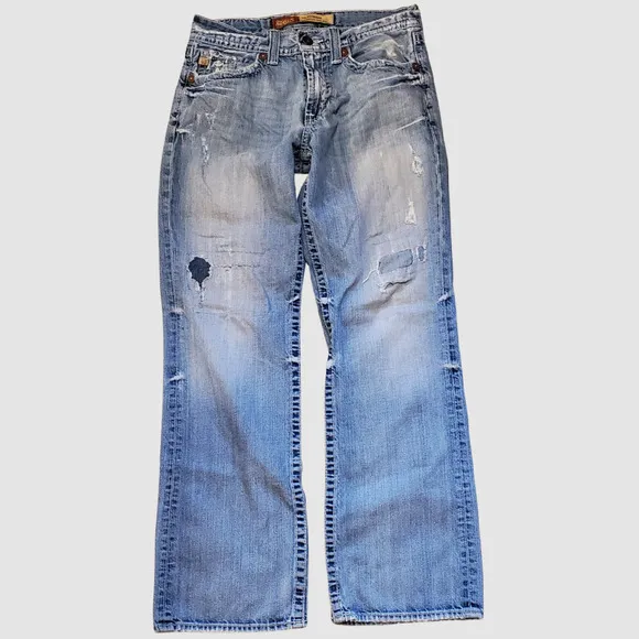 Big Star‎ Pioneer Boot Cut Patched Jeans