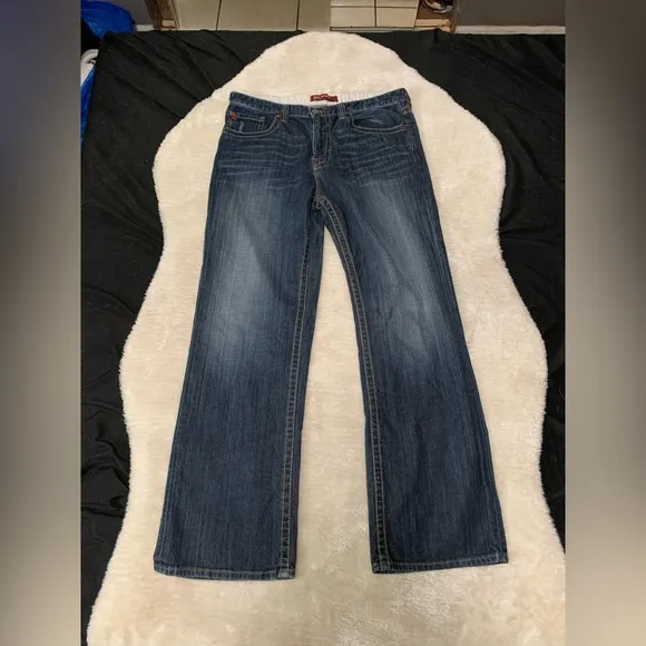Big Star Pioneer Regular Boot Cut Wash Jeans Mens Size 36R 36x33 Pants