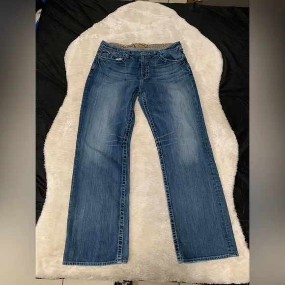 Big Star Pioneer Regular Boot Cut Wash Jeans Mens Size 36R 36x32 Pants