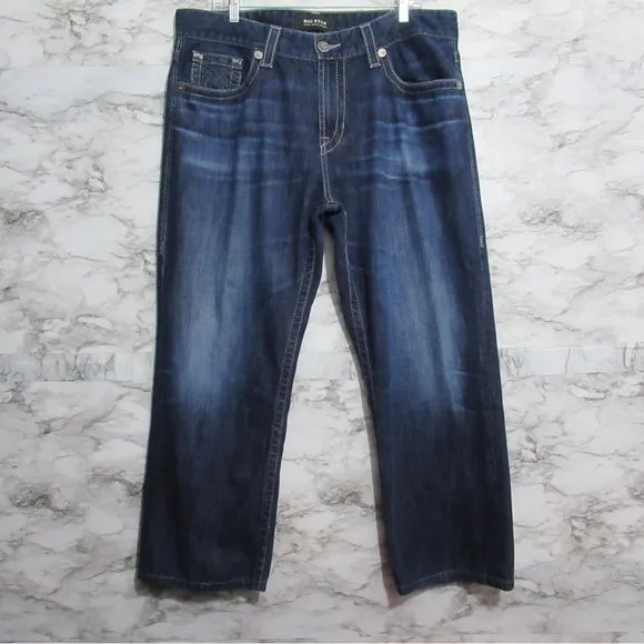 Big Star Union Regular Straight Denim Jeans Size 38 Short