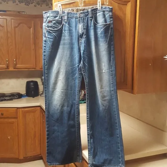 BIG STAR  THE LEGENSARY  BLU JEANS PANTS MENS DENIM SIZE 36R