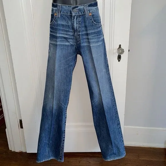 Big Star Pioneer regular boot cut distressed cotton denim blue jeans