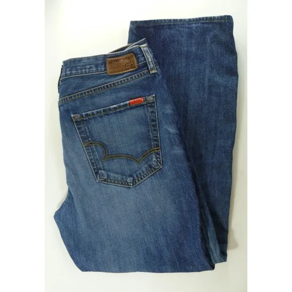 Big Star Union Jeans Mens Straight Leg fade distressed 36x30 made in USA