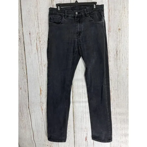 BLANKNYC Men 34 Horatio Skinny Jeans Low Rise Pocket Zip Fly Gray Regular