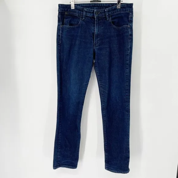 Bonobos The Blue Jean Straight Leg Denim Jeans Sz 33 Men's Blue Pockets Stretch
