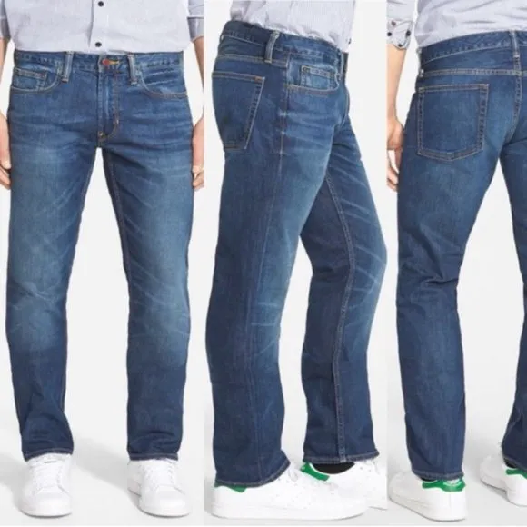 Bonobos Mens The Blue Jean Slim Medium Wash Blue Denim Size 36 x 34