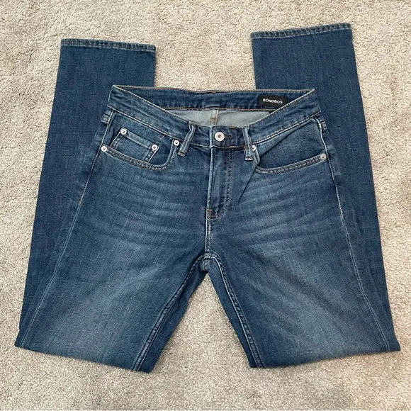 BONOBOS Men’s Slim Fit Jeans Medium to Dark Wash Waist Size 29